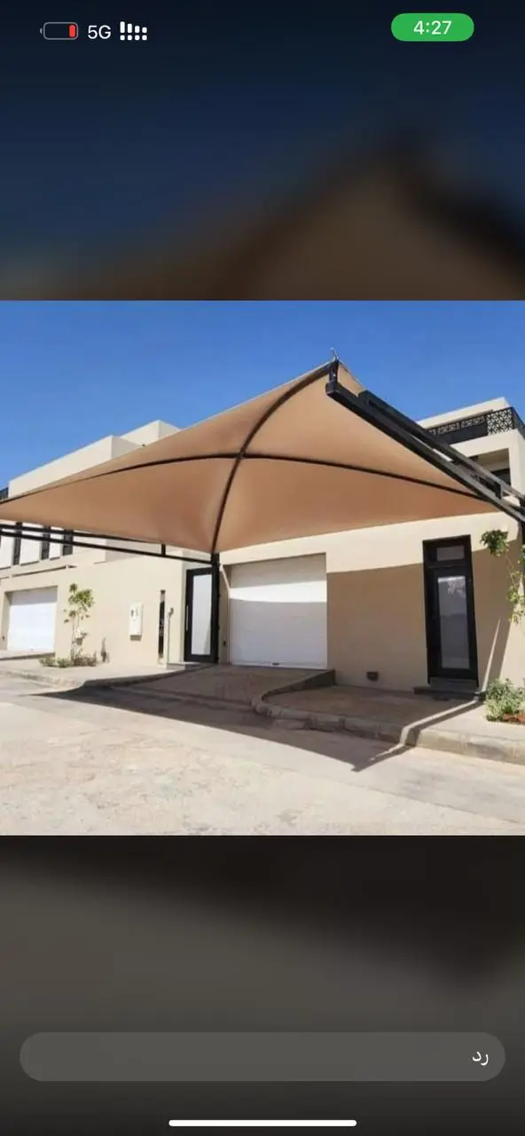 حلول الظل لتركيب مظلات كابولي لمواقف سيارات بمواصفات حديثه موديلات جديدة