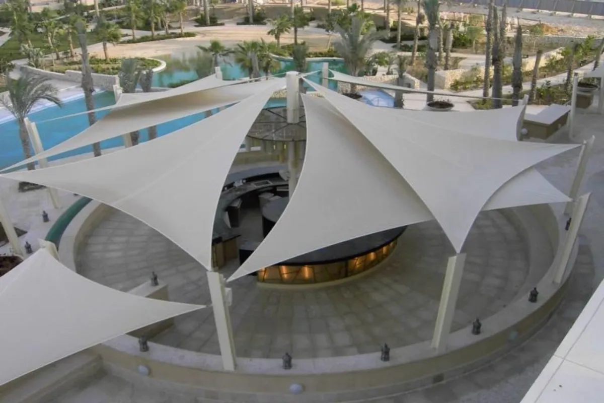 مظلات حدائق شد إنشائي