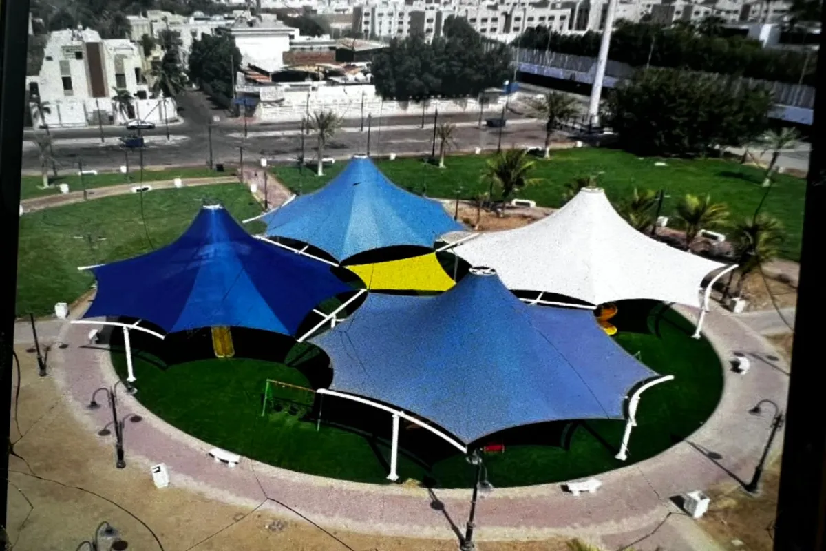 مظلات حدائق شد إنشائي